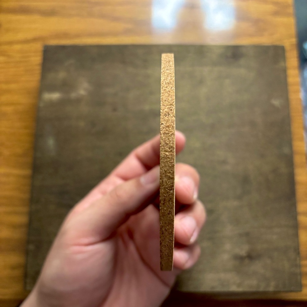 Naruto Kakashi Obito Mangekyou Sharingan Laser Engraved Cork Coaster - Picture 5 of 5